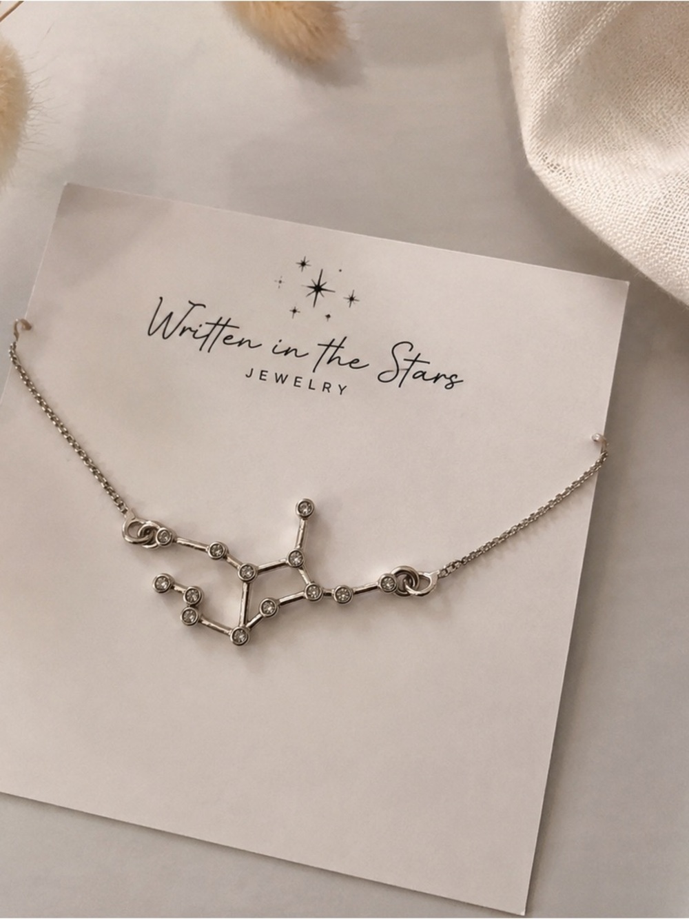 Written in the Stars Silver Constellation Necklace